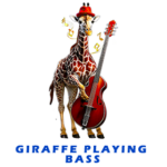 Giraffe Playing Bass FOR GALLERY 14